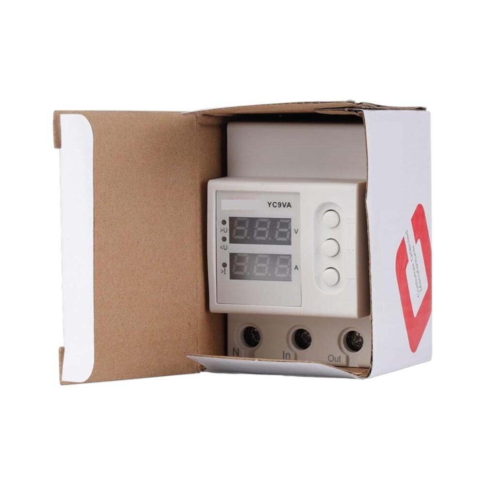 CNC YC9VA 2IN1 63A Adjustable Over & Under Voltage Protector Time Delay - Image 8
