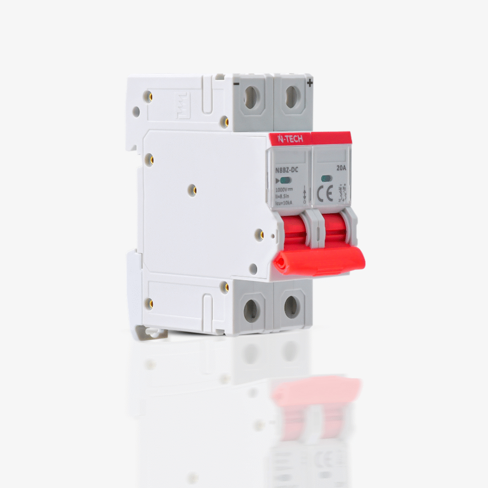 N-Tech N8BZ 2 Pole 20A DC MCB Overload & Short-Circuit Protection - Image 3