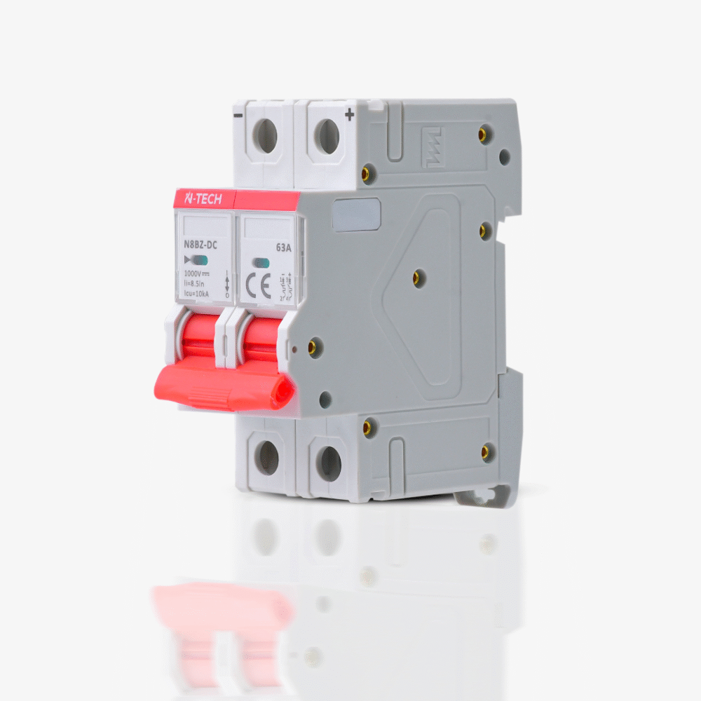 N-Tech N8BZ 2 Pole 63A DC MCB Overload & Short-Circuit Protection - Image 3
