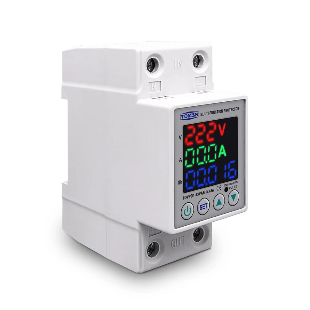 Tomzn 3rd Gen 3in1 voltage protector Over and Under Voltage Protective Device with Kwh meter - Image 3