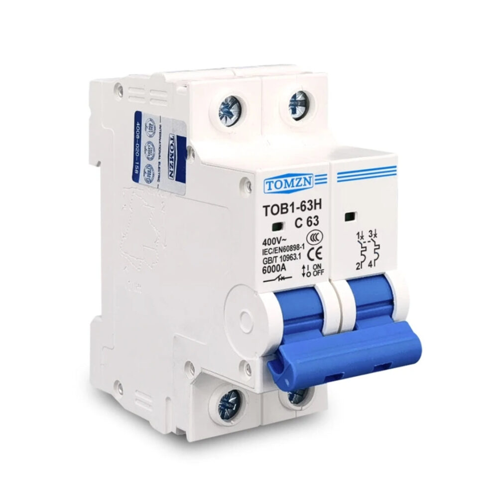 Tomzn 2P AC MCB Circuit breaker C type 230/400V 16A, 20A,32A,40A,63A - Image 3