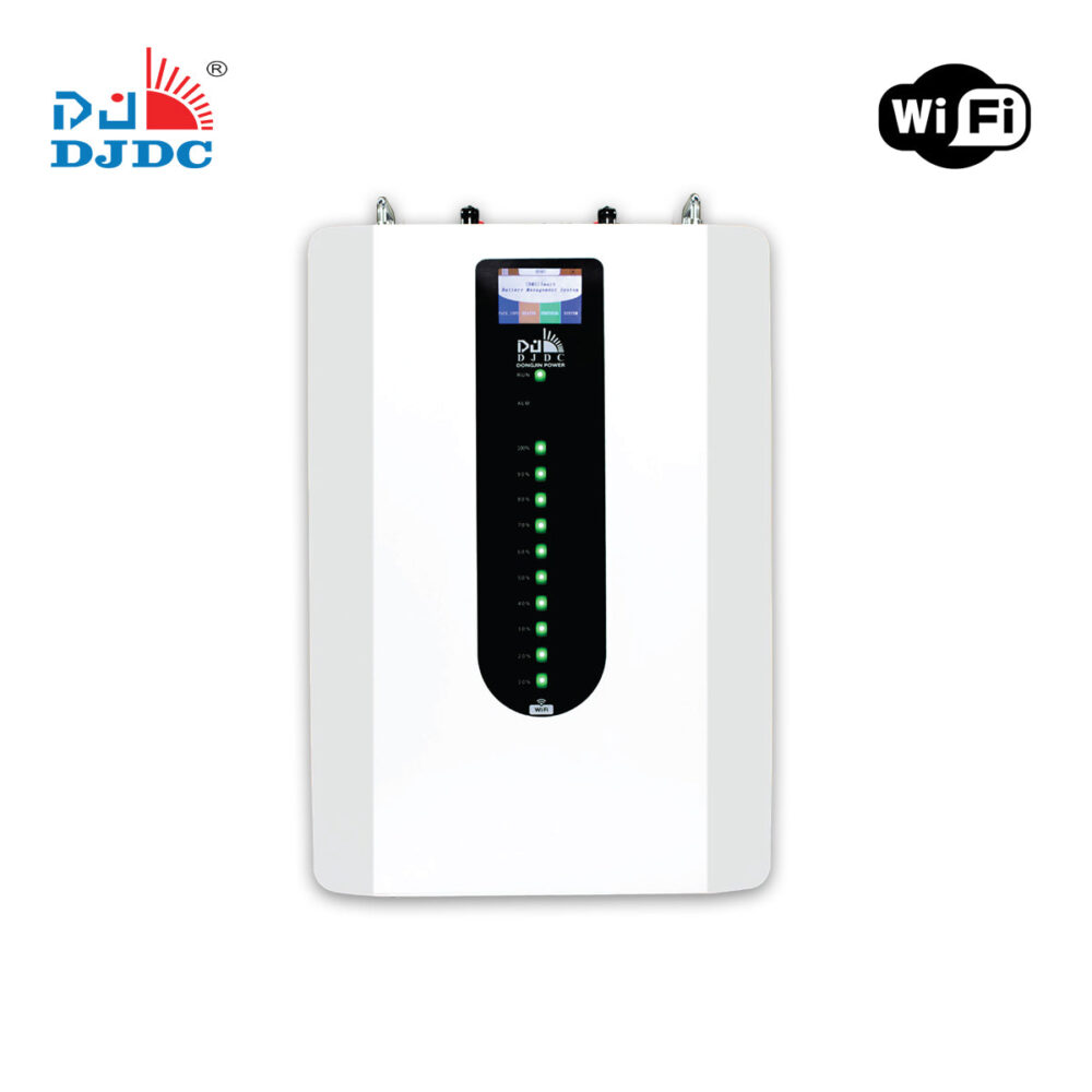 DJDC Dongjin 51.2V 100Ah Lithium-Ion LiFePO4 Wall-Mounted Battery with WiFi & Bluetooth - 5.12kW - IP32