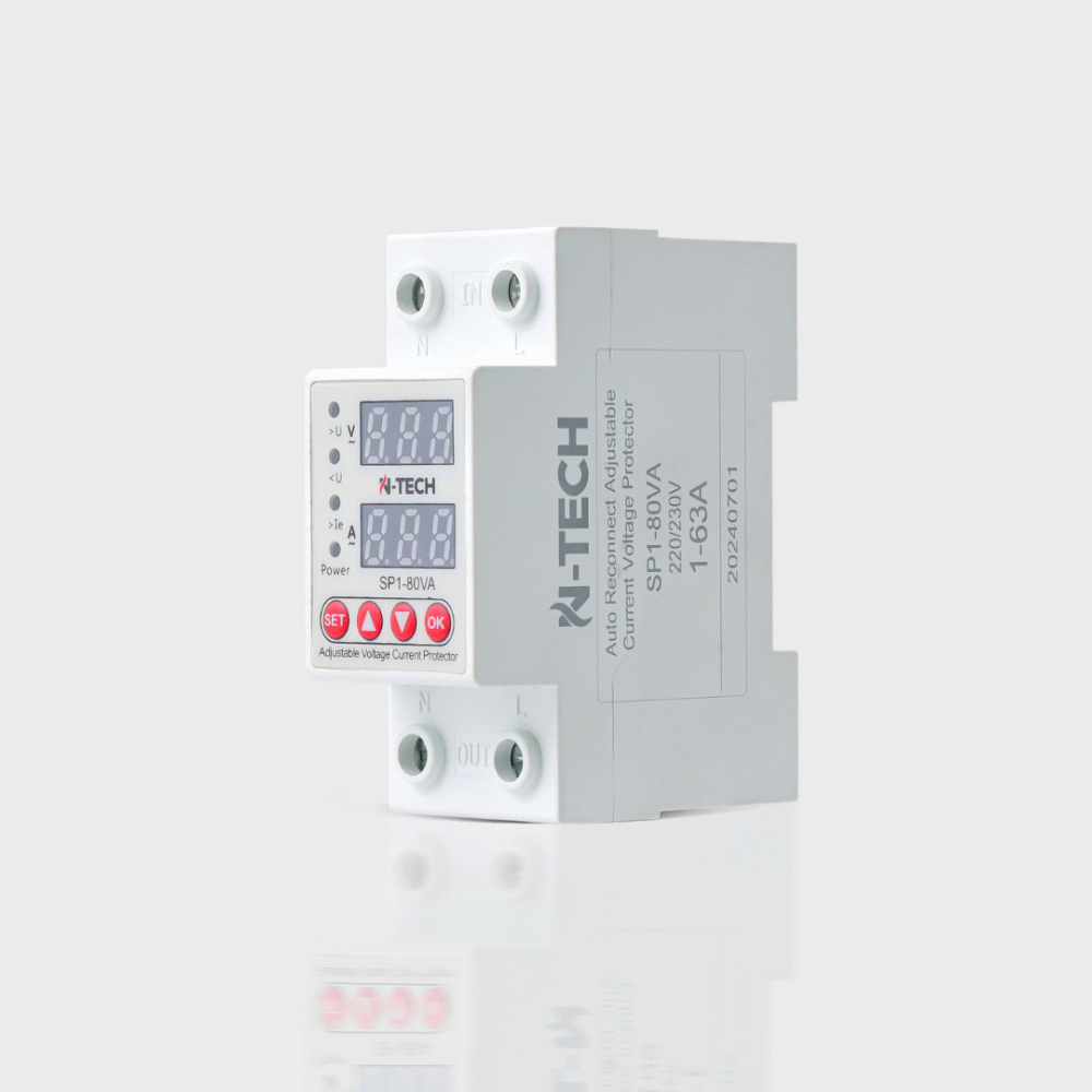 N-Tech SP2-80VA 63A Voltage Protection Device - Over and Under Voltage Protective Device - Image 3