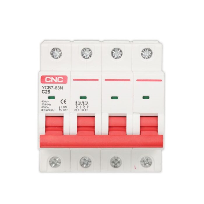 CNC YCB7-63N 4P AC MCB Circuit Breaker