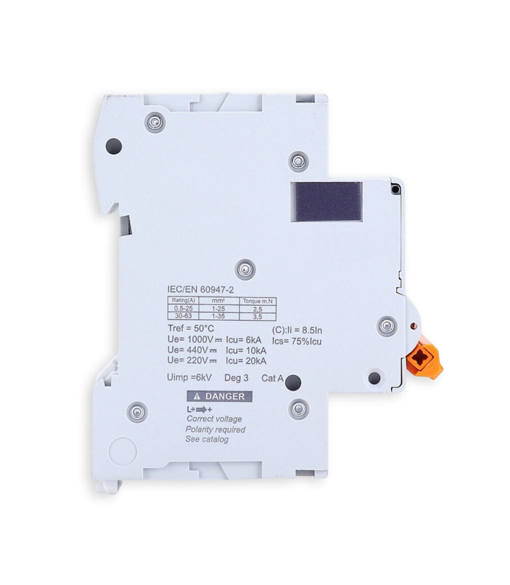 Mora 2P DC 1000V Solar Mini Circuit Breaker MCB - Image 4