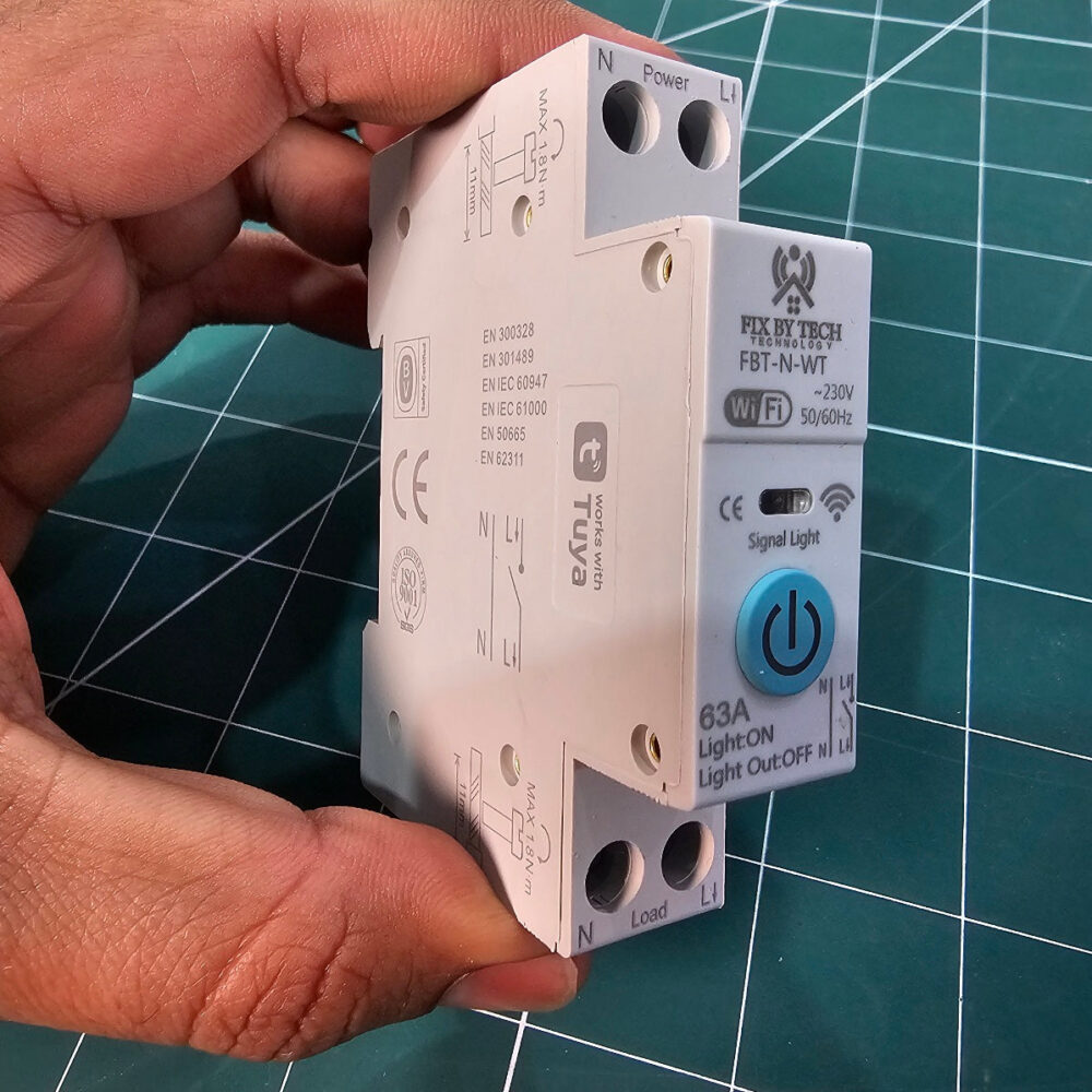 FBT-N-WT Single Phase Din Rail WiFi Smart Timer Switch – Remote Control & Scheduling via App - Image 3