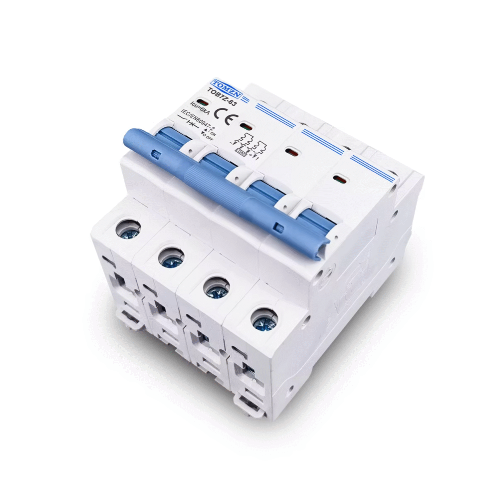 Tomzn TOB7Z-63 4P DC 1200V MCB Circuit Breaker - Image 3