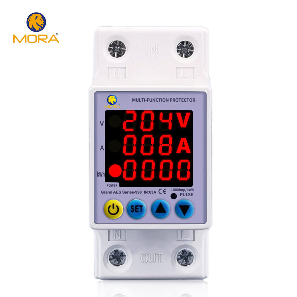 Mora 3in1 voltage protector Over and Under Voltage Protective Device with Kwh meter